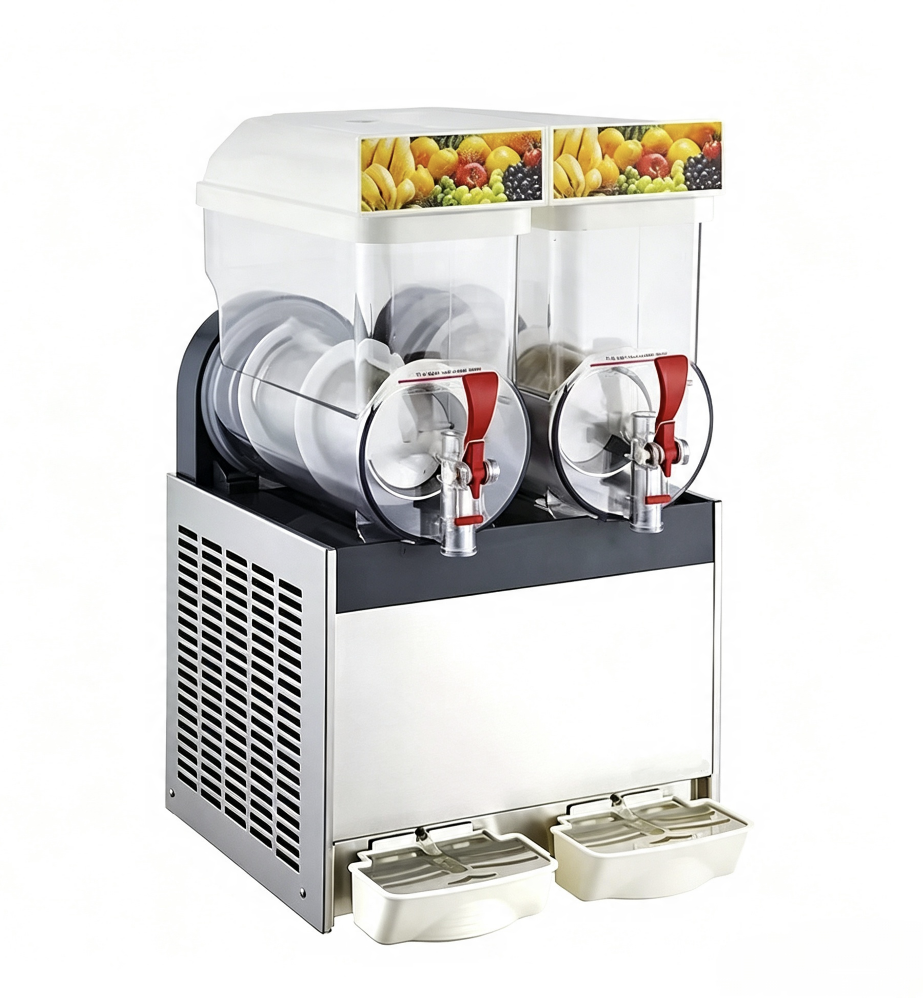 CyperEra S152 30L Double Bowl Commercial Slush Machine, 400W