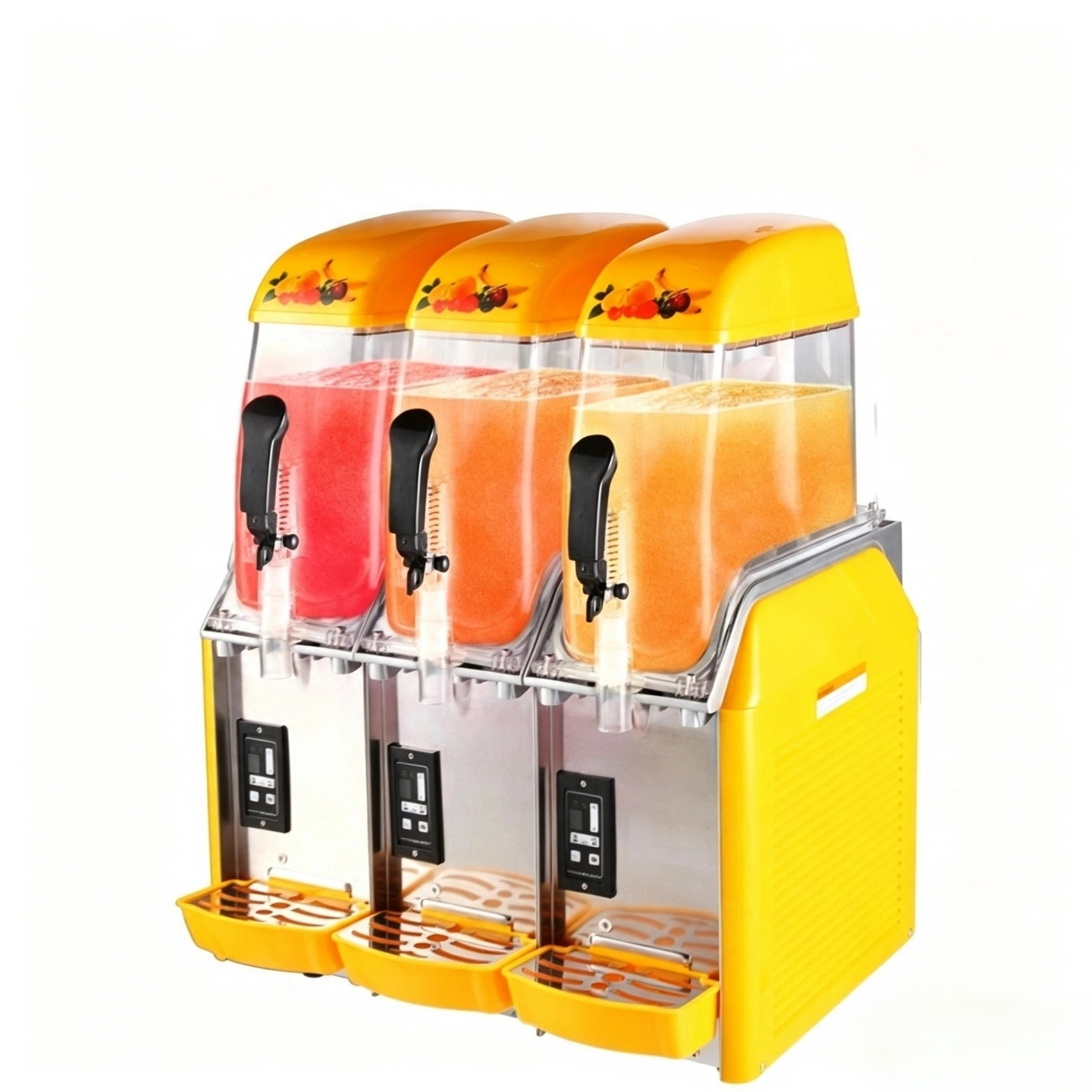CyperEra ITO360 36L Triple Bowl Slush Machine, 1100W