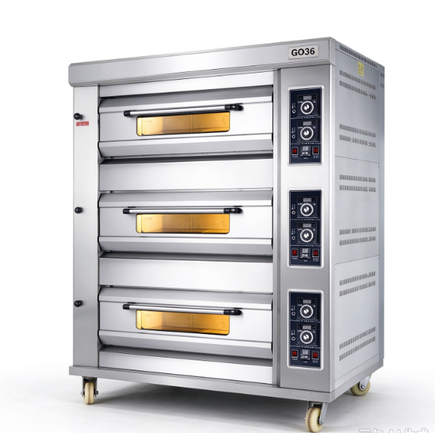 GO36 Commercial Gas Oven | 3 Deck 6 Tray 350℃ Baking Oven For Bakery