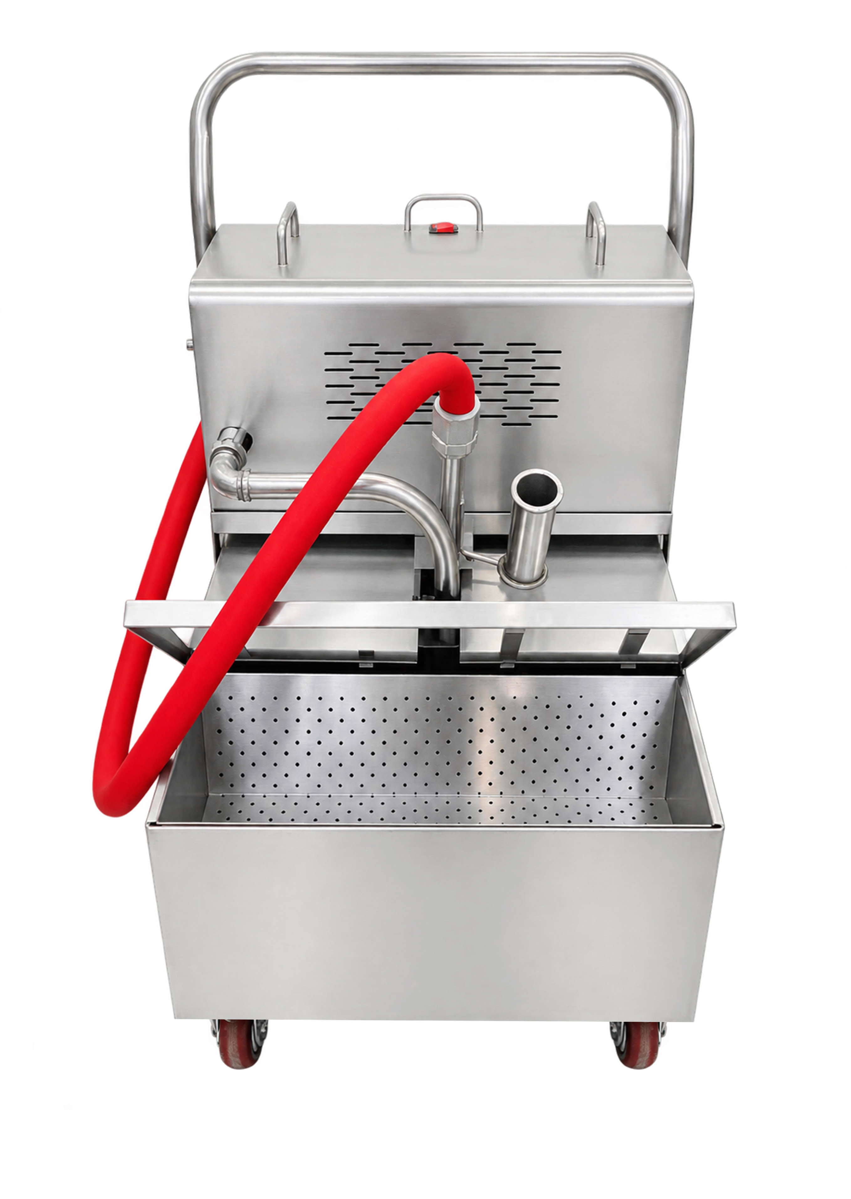 CyperEra L-303 40L Removable Oil Filter Cart, 220V Stainless