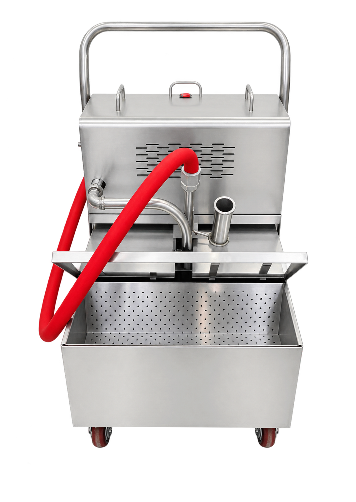 CyperEra L-303 40L Removable Oil Filter Cart, 220V Stainless