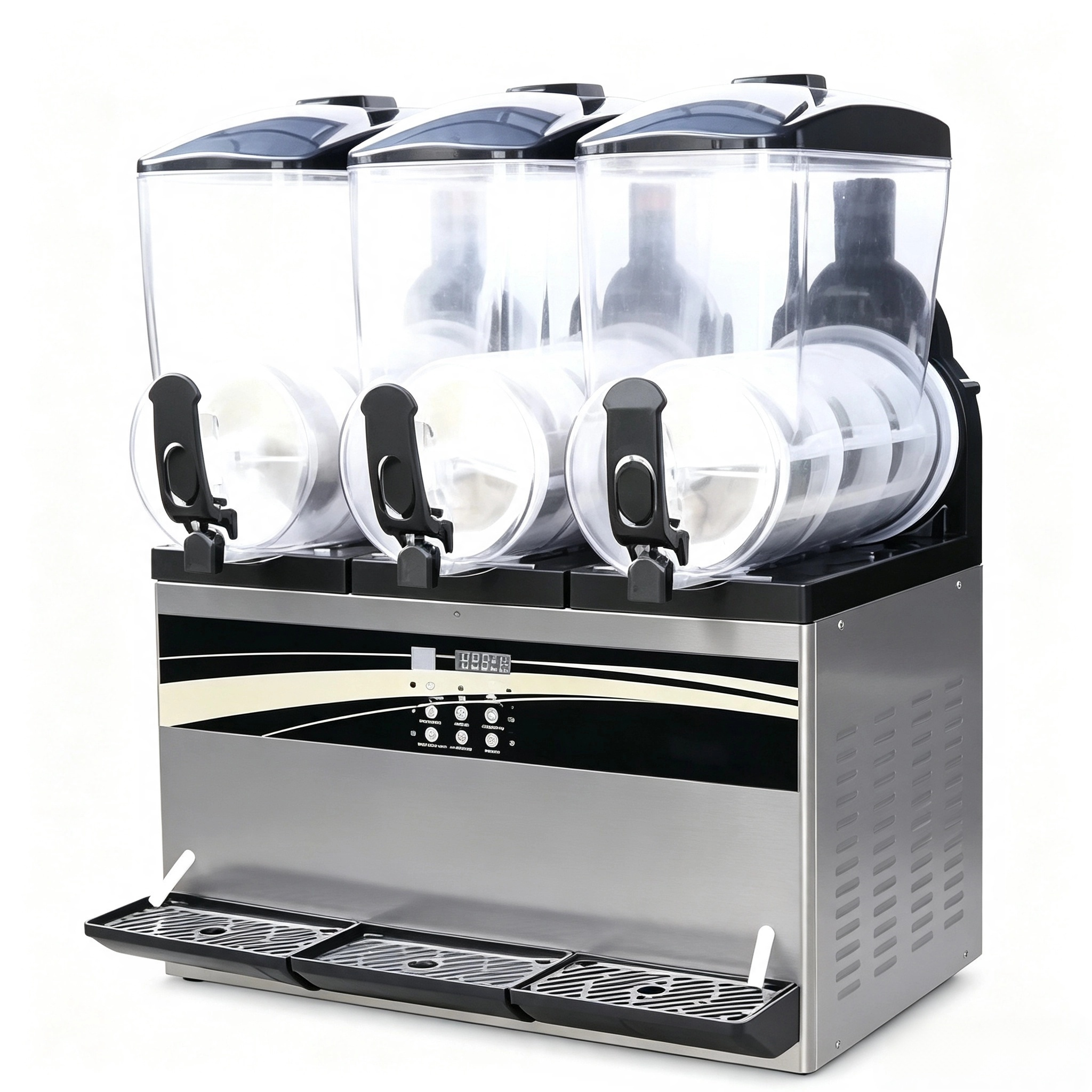 CyperEra ITO450 45L Triple Bowl Slush Machine, 1300W