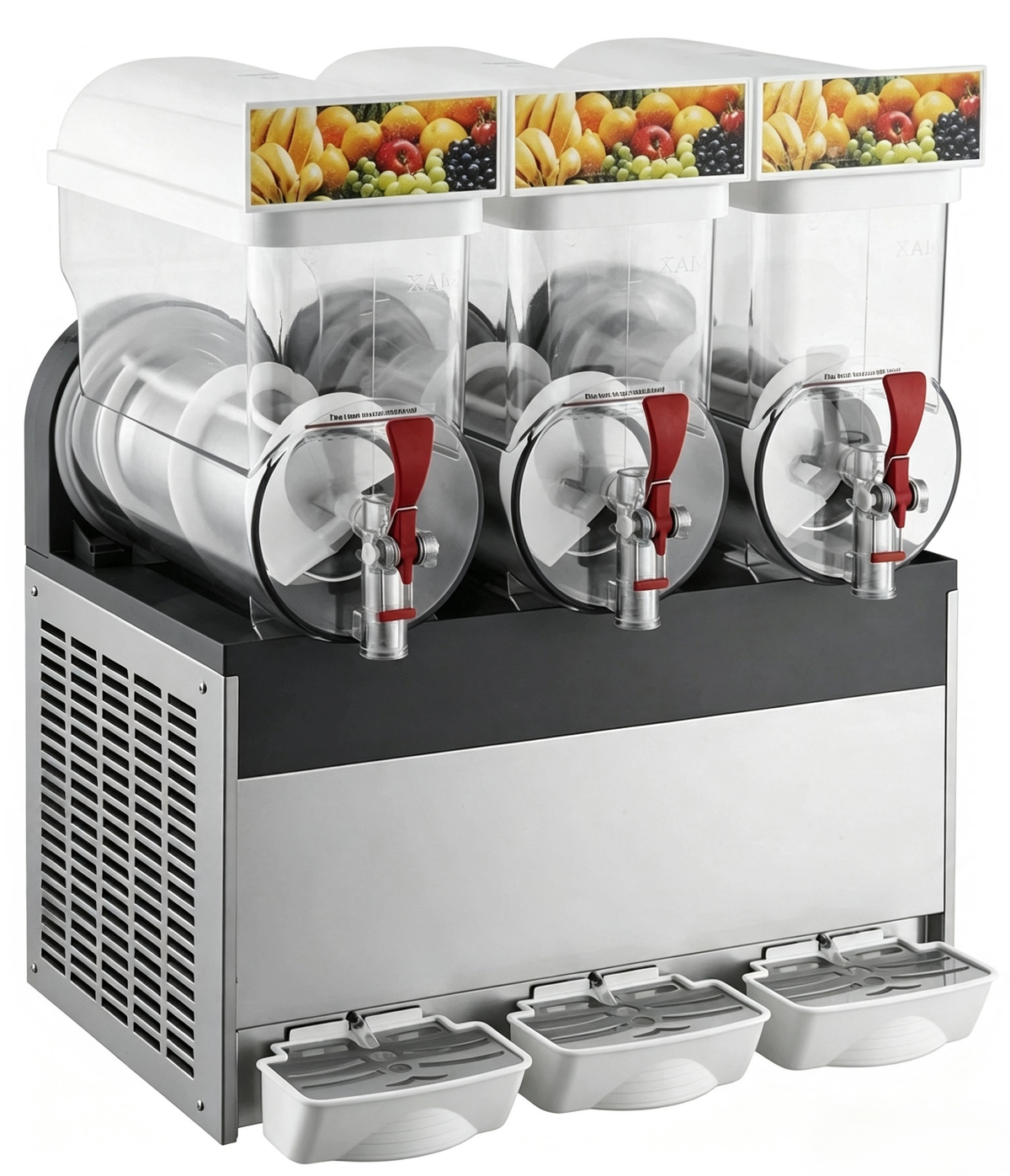 CyperEra S153 45L Triple Bowl Commercial Slush Machine, 500W