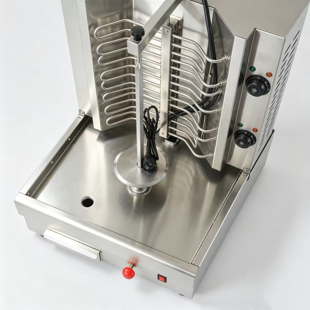 CyperEra CG‑983 5.4KW Electric Vertical Shawarma Grill, Commercial Doner Kebab Machine with Dual Heating Zones