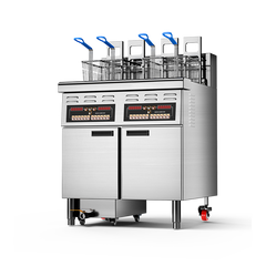 Auto Lift & Oil Filtration-Double Tank-Programmable Open Fryer