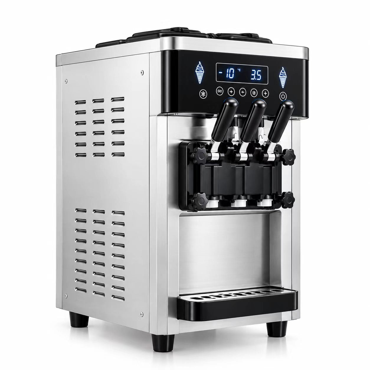 CyperEra B8218T 6L×2 Countertop Soft Serve Ice Cream Machine