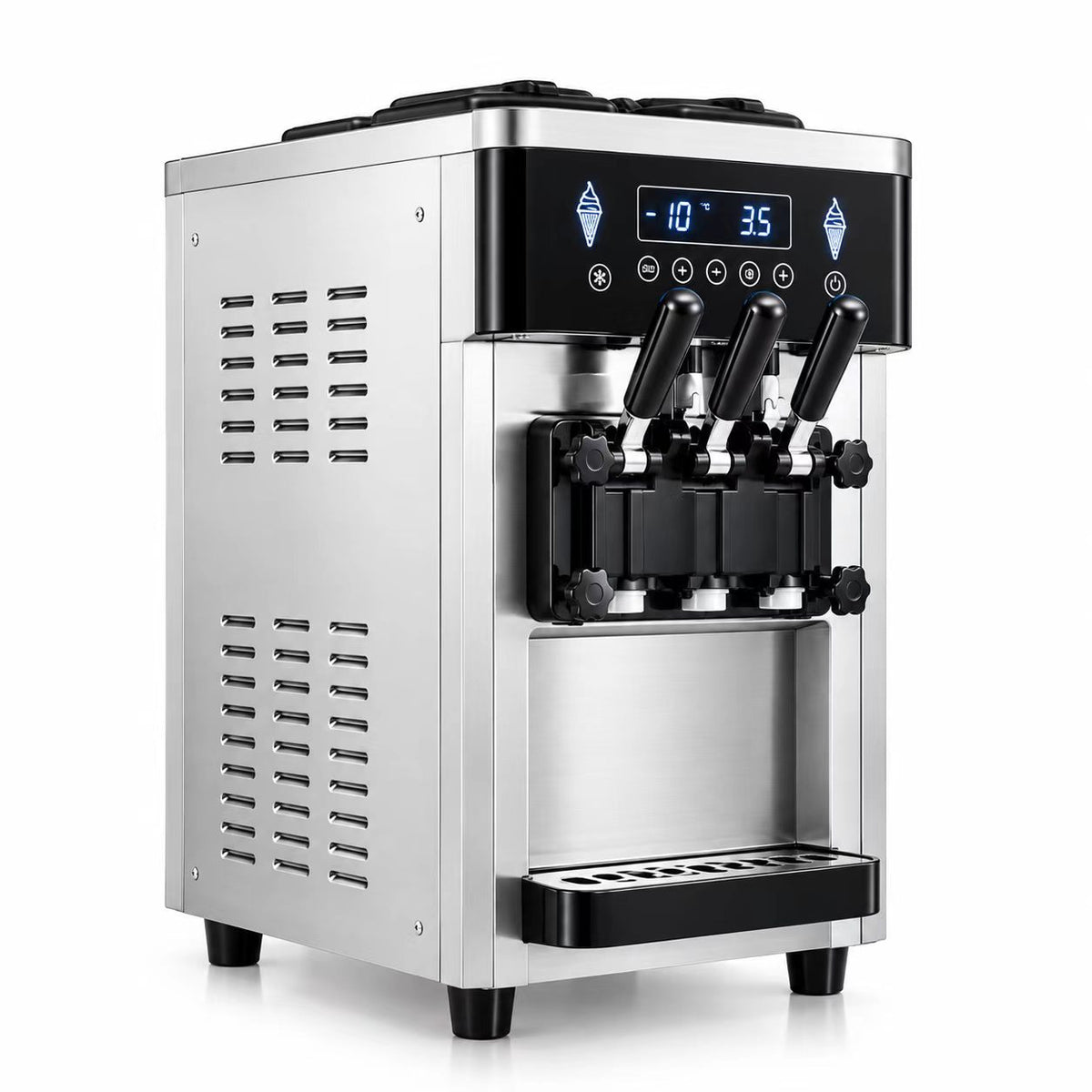 CyperEra B8218T 6L×2 Countertop Soft Serve Ice Cream Machine