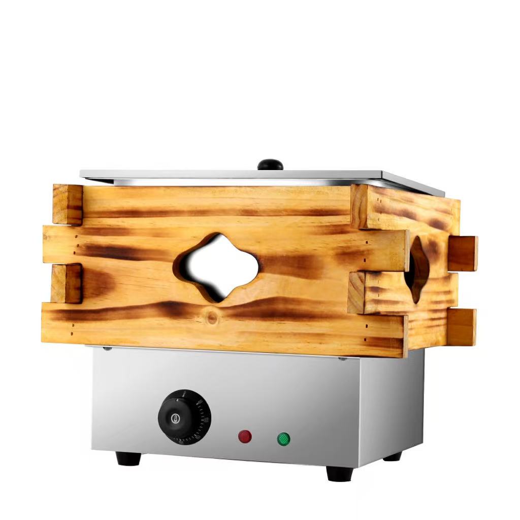 Commercial 9-Grid Wooden Case Oden Machine