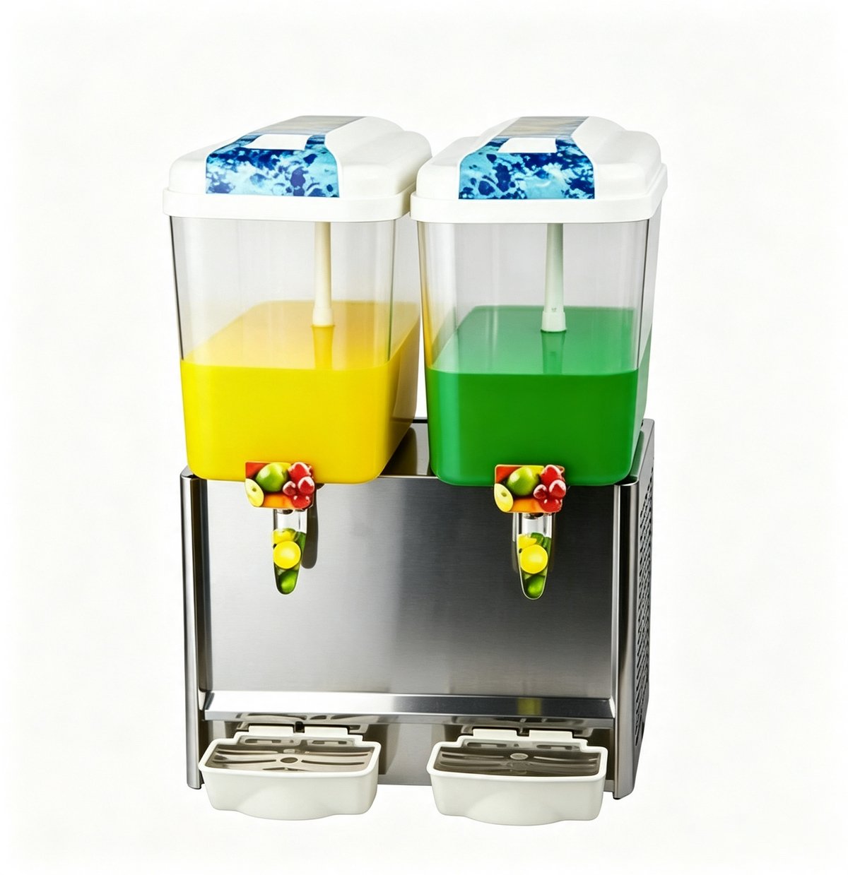 CyperEra Dual Tank Commercial Juice Dispenser 12L x2, 220V