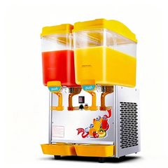 CyperEra Dual Tank Commercial Juice Dispenser 15L x2, 220V