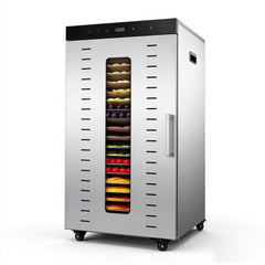 CyperEra 24H Commercial Food Dehydrator 24-Tray Stainless Steel Dryer