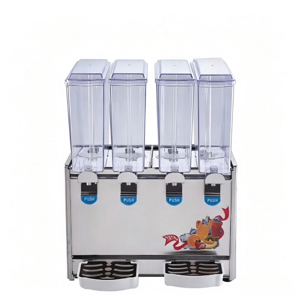 CyperEra Four Tank Commercial Juice Dispenser 17L x4