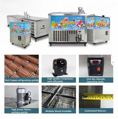 CyperEra CE‑BG2 Commercial Popsicle Machine, Double Mould