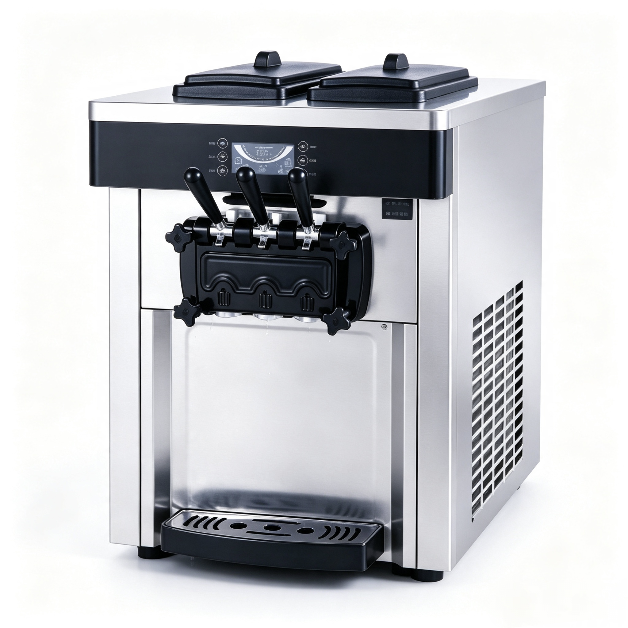CyperEra Soft Serve Ice Cream Maker 3 Flavor Commercial 220V