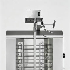 CyperEra CG‑860 10.8KW Electric Vertical Shawarma Grill, Commercial Doner Kebab Machine with Manual Lifting Crank