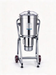 CyperEra QS832 32L commercial electric food cutter — 1800W, dual voltage 110V/220V, stainless steel bowl. Batch chop vegetables, meat & fruit for restaurants, central kitchens & catering.
