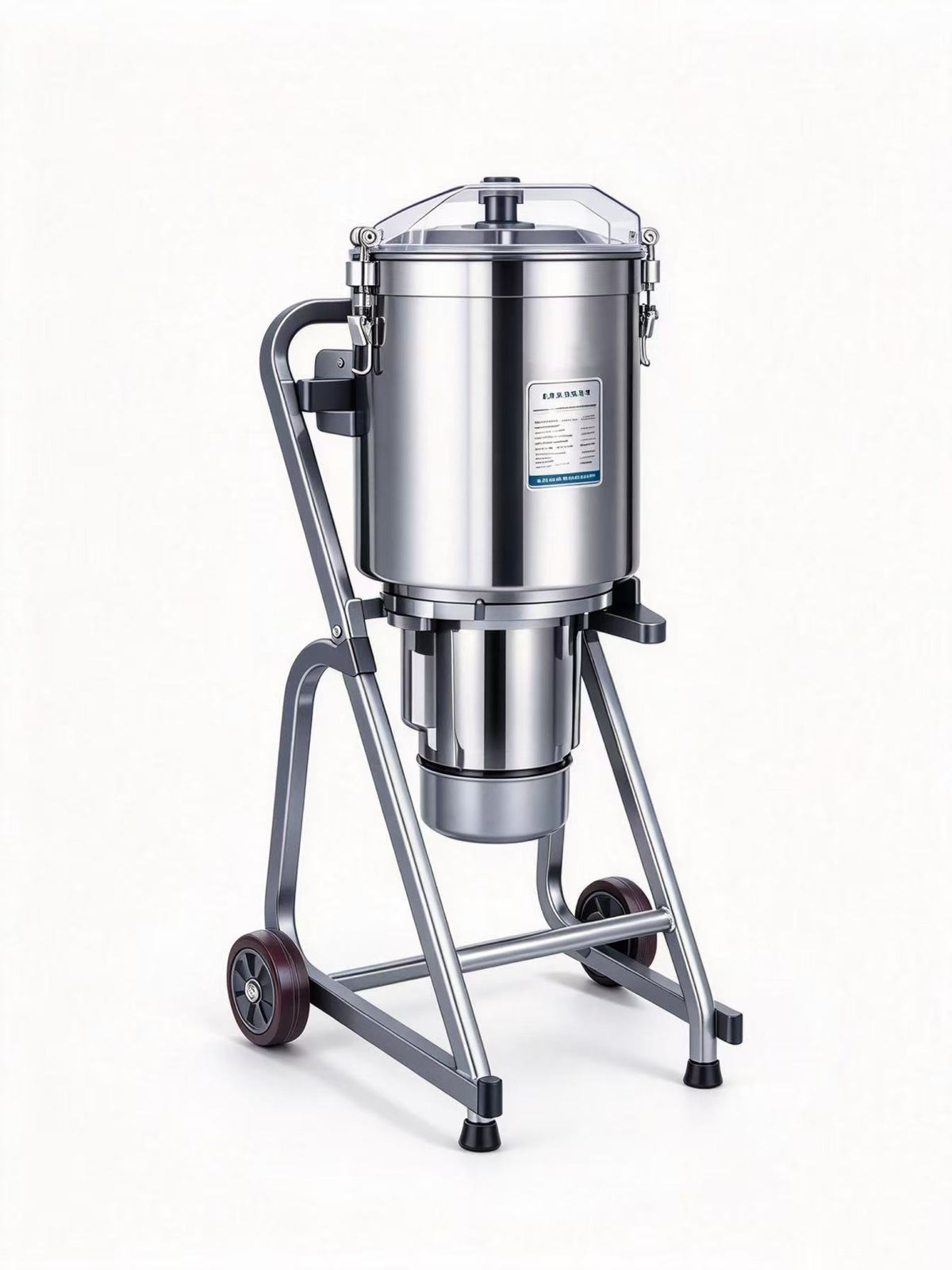 CyperEra QS832 32L commercial electric food cutter — 1800W, dual voltage 110V/220V, stainless steel bowl. Batch chop vegetables, meat & fruit for restaurants, central kitchens & catering.