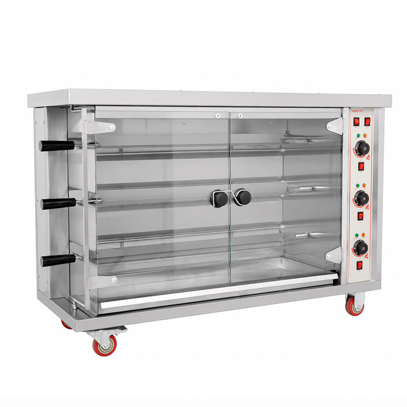 CG‑6D Commercial Electric Rotisserie Oven 30 Chickens Capacity Stainless Steel