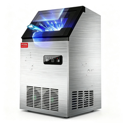 CyperEra ITO90PF 45kg Commercial Ice Cube Machine, 240W