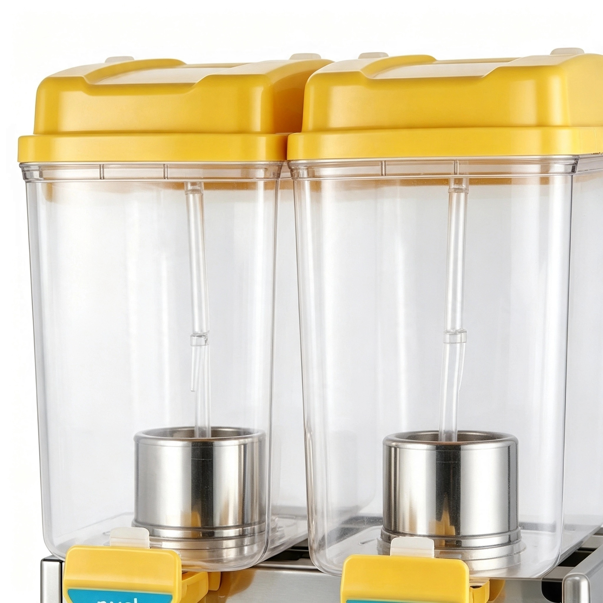 CyperEra Dual Tank Commercial Juice Dispenser 15L x2, 220V