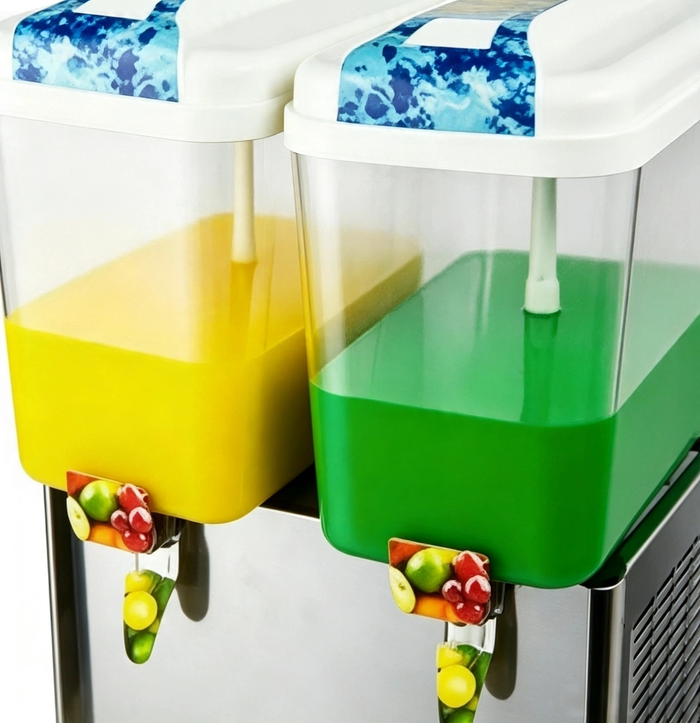 CyperEra Dual Tank Commercial Juice Dispenser 12L x2, 220V