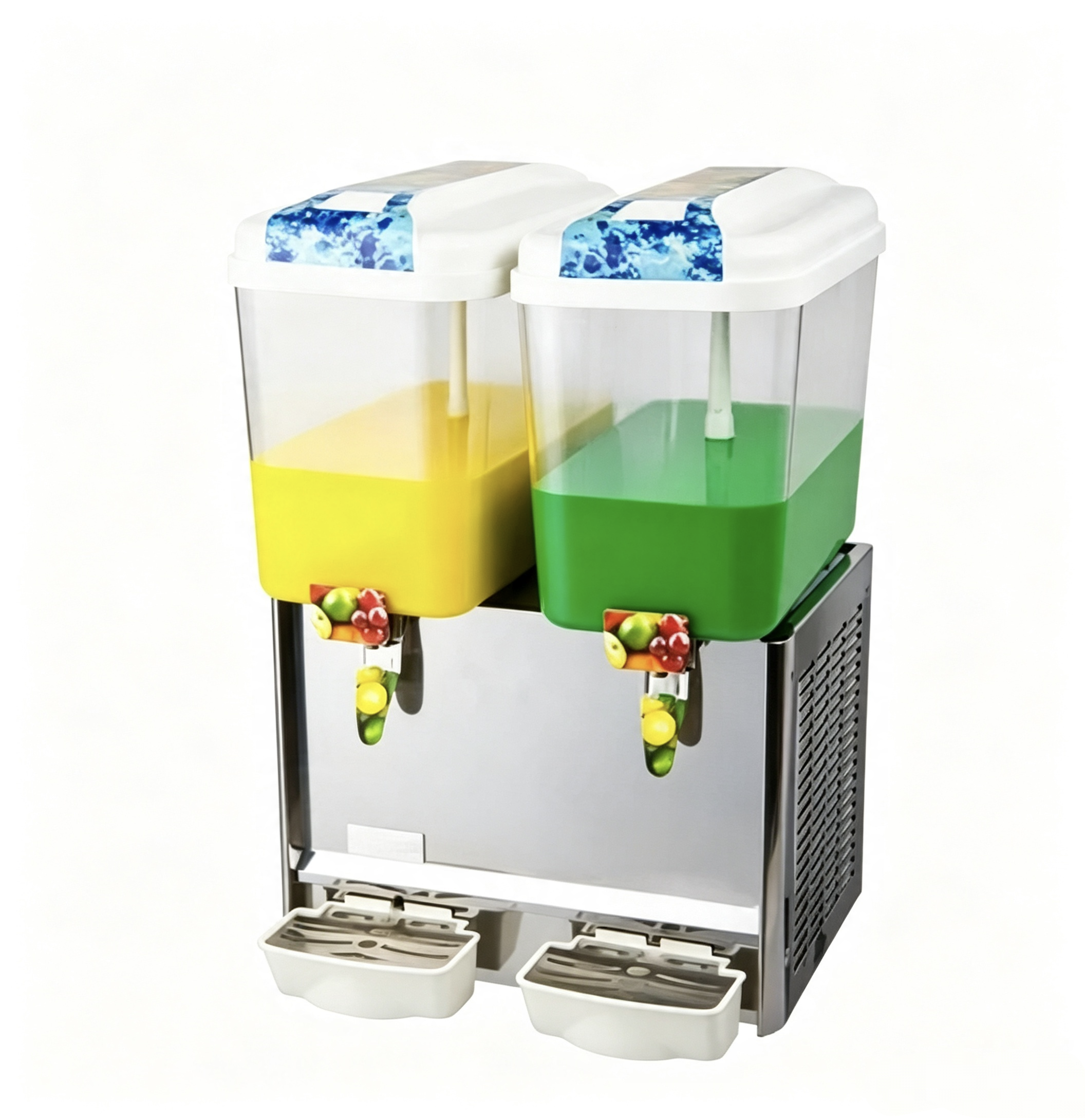 CyperEra Dual Tank Commercial Juice Dispenser 12L x2, 220V