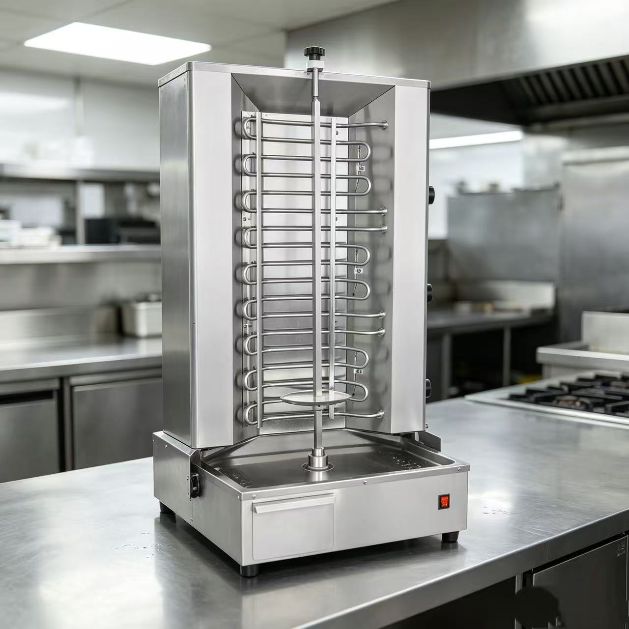 CyperEra CG‑A850 UK 7.5KW Electric Vertical Shawarma Grill, Commercial Doner Kebab Roaster