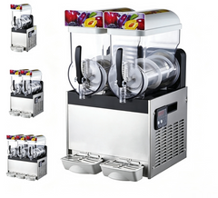 CyperEra S152 30L Double Bowl Commercial Slush Machine, 400W