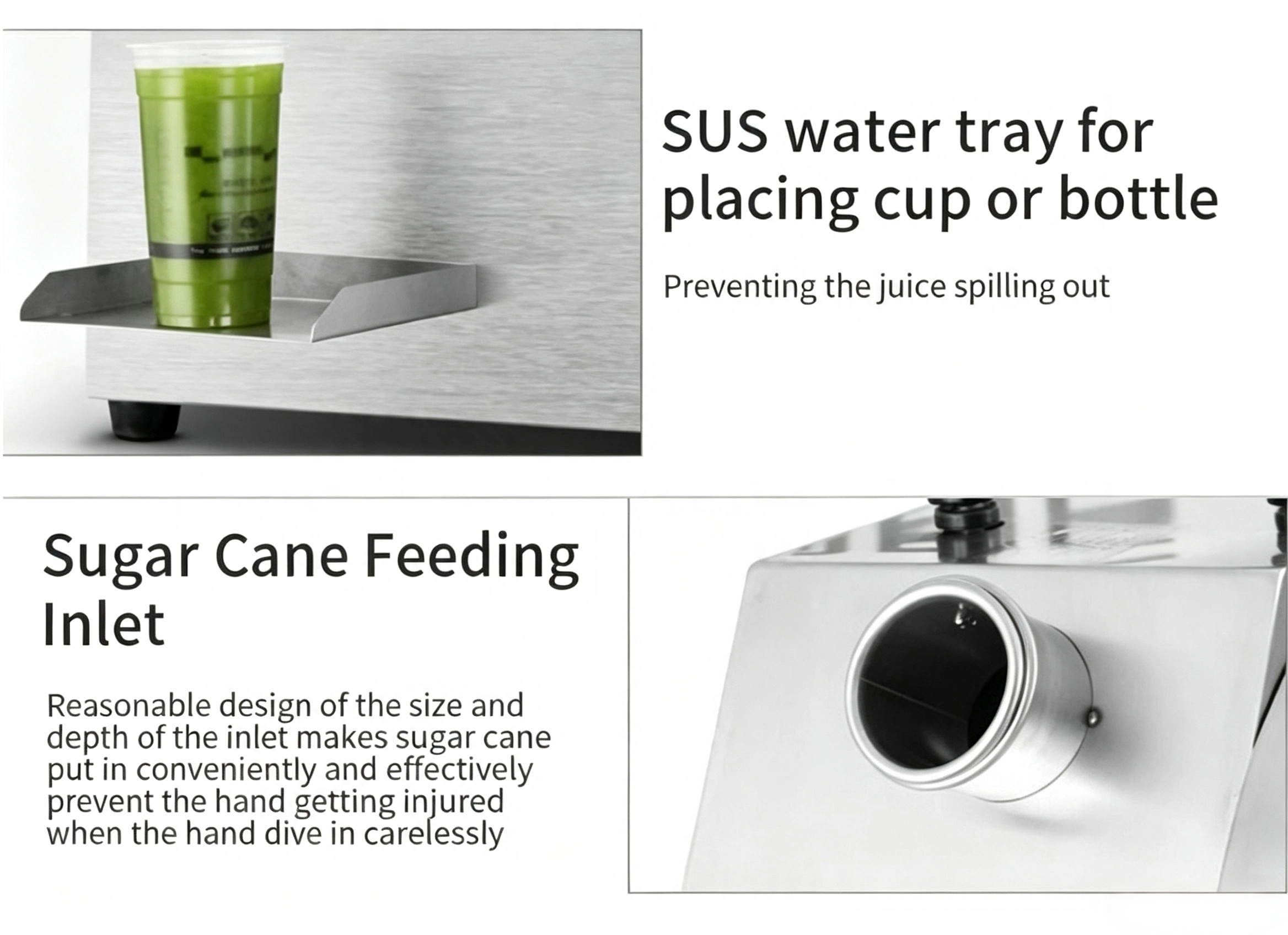 CyperEra Sugar Cane Juicer Squeezer, High Efficiency 220V