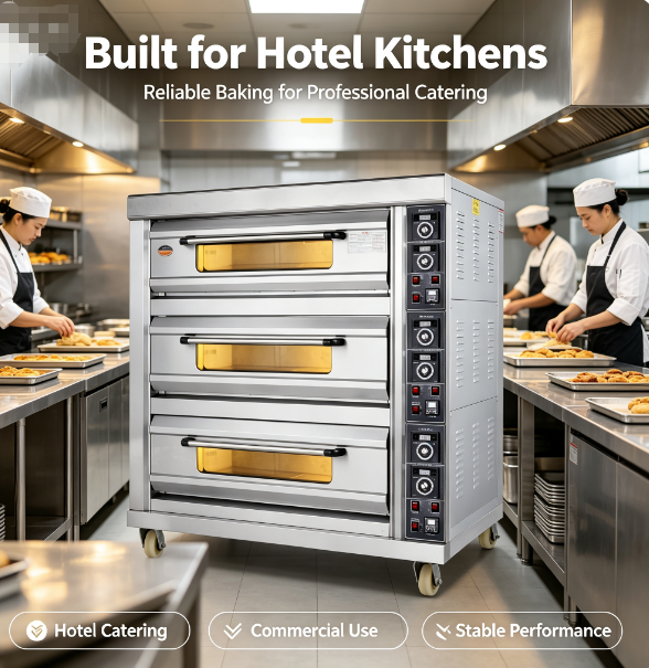 EO36 Commercial Electric Oven | 3 Deck 6 Tray 400℃ Baking Oven For Bakery