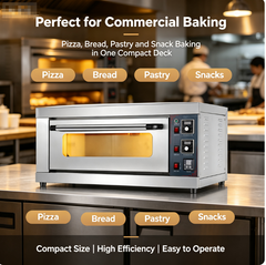 EO11 Commercial Electric Oven | 1 Deck 1 Tray 400℃ Baking Oven For Bakery