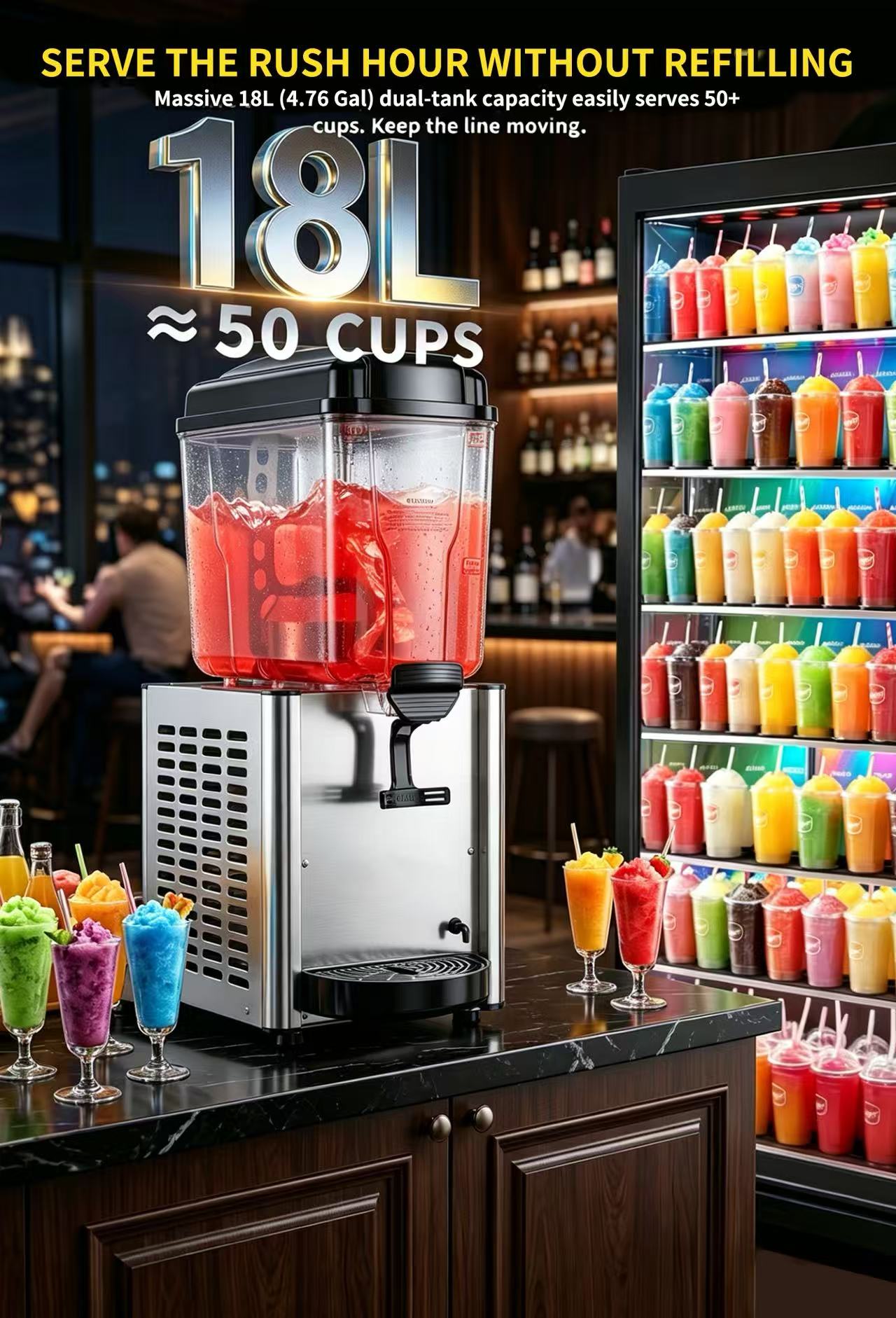 KK18JL-1 Single-Cylinder Hot and Cold Beverage Dispenser