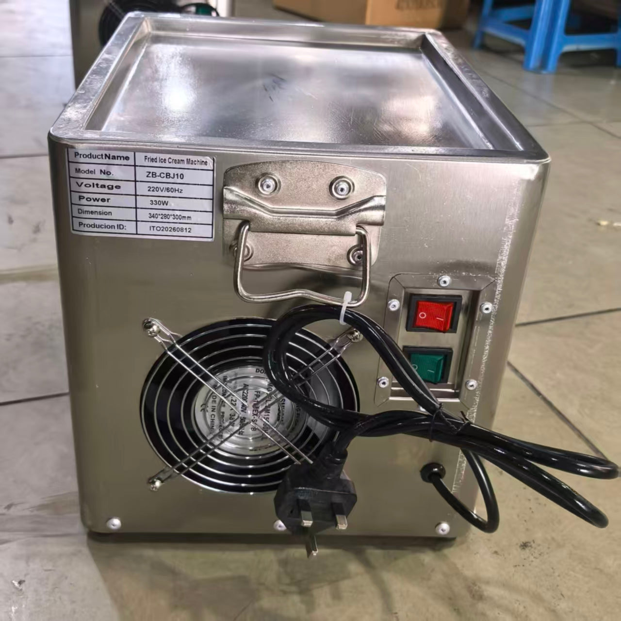 Commercial Top Quality Mini Fried Ice Cream Roll Machine Ice Roll Machine