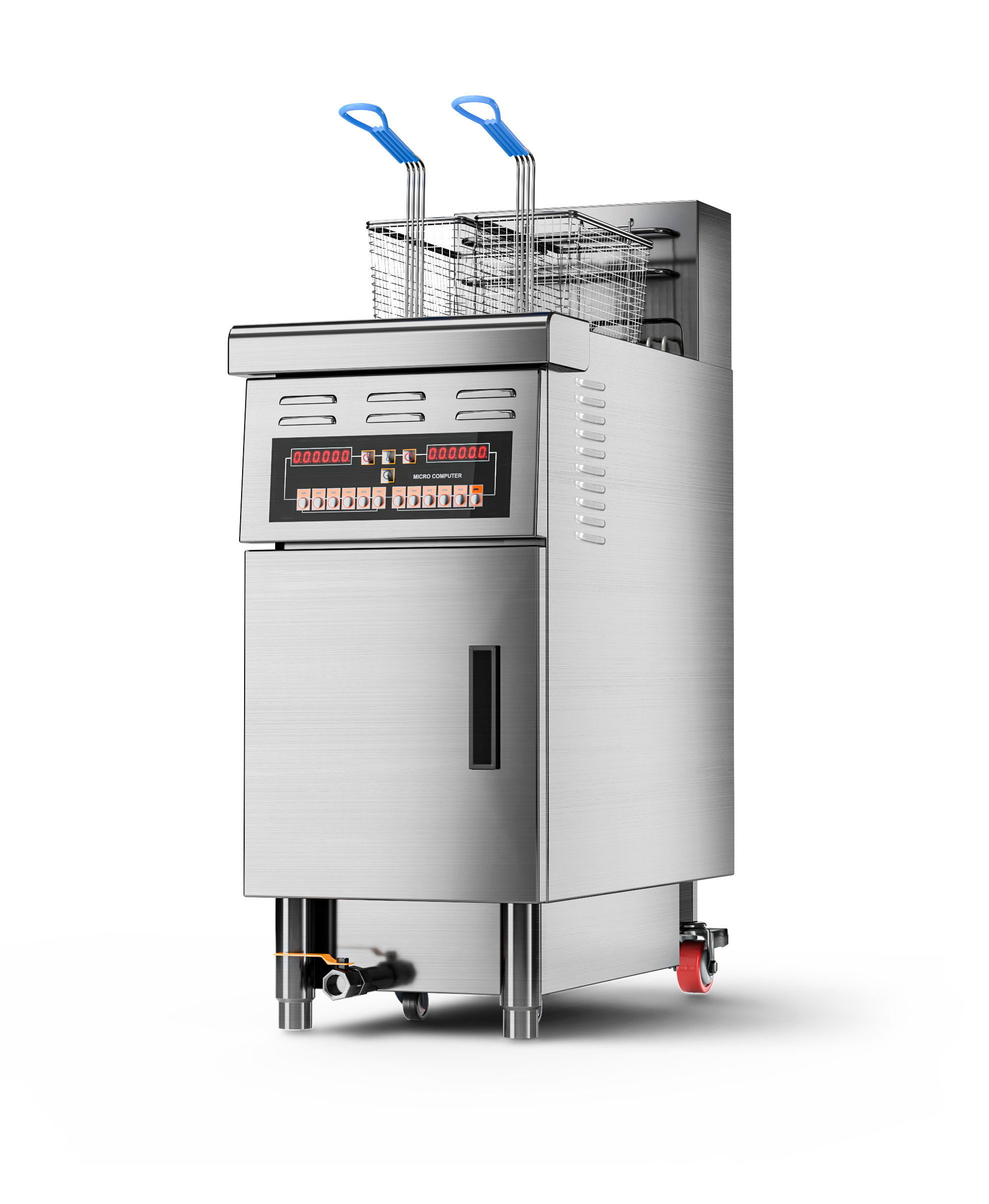 Oil Filtration-Large Single Tank-Programmable Open Fryer