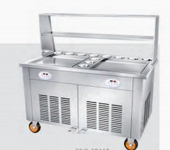 Large-capacity double-head muti-pot shaved ice machine