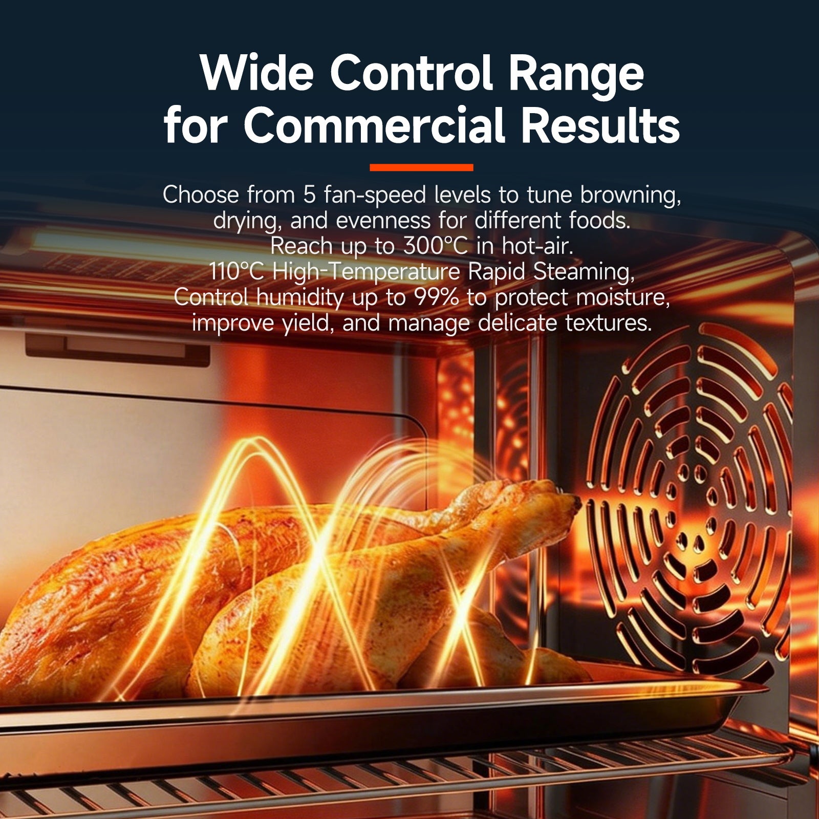 Single Chamber combi oven 6 trays