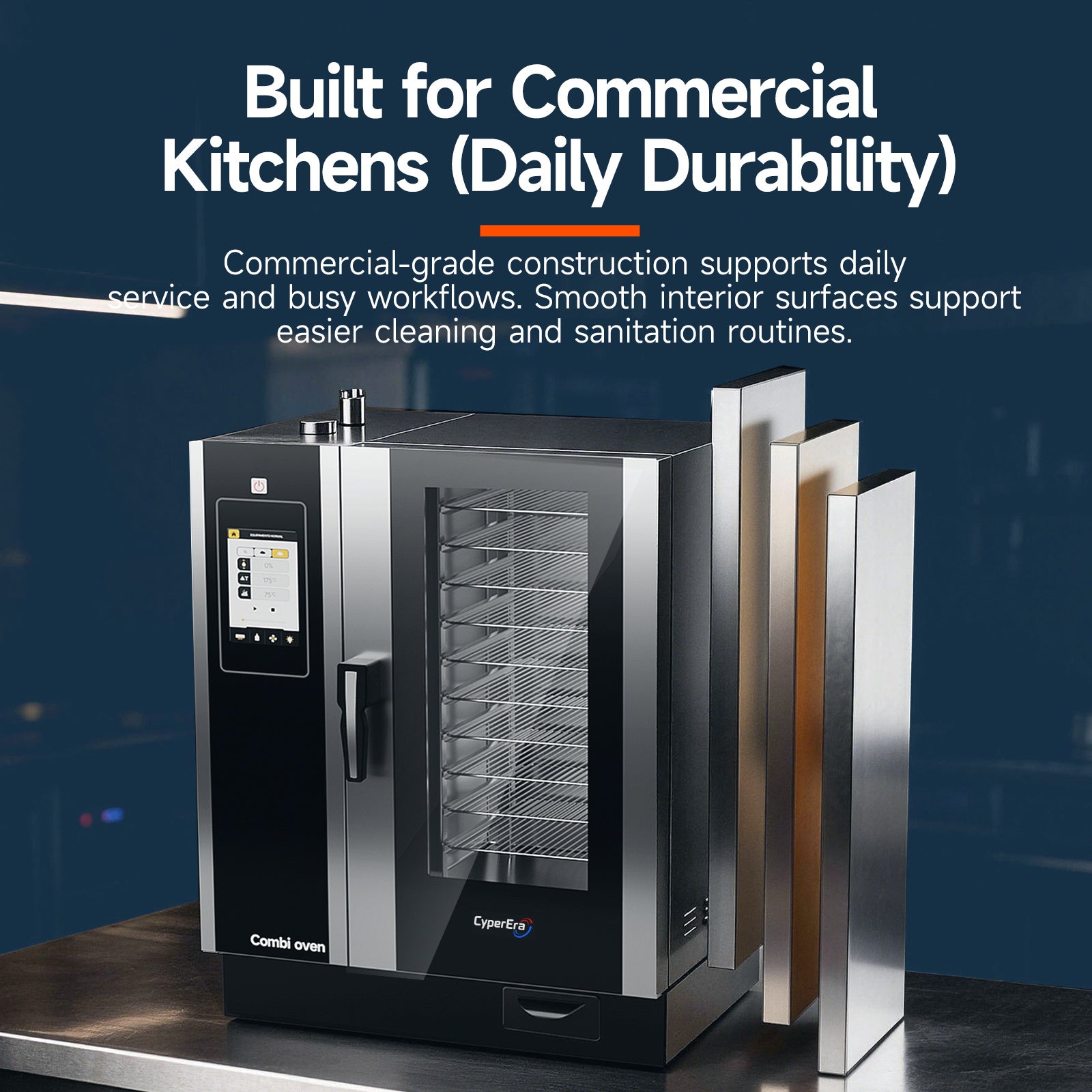 Single Chamber combi oven 6 trays