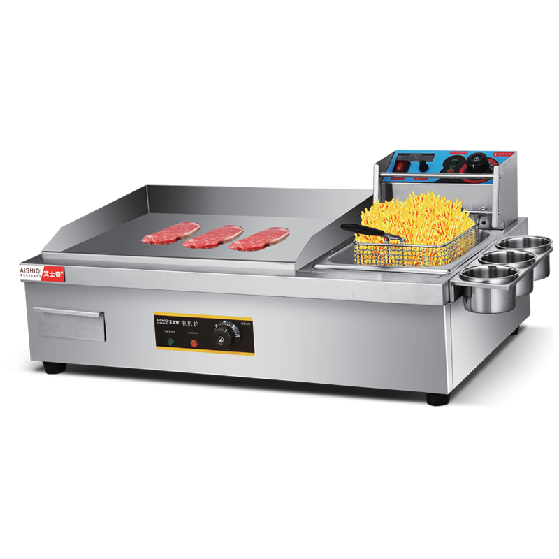 Commercial  Hot Sale Kitchen Equipment Deep Fryer With Griddle Machine