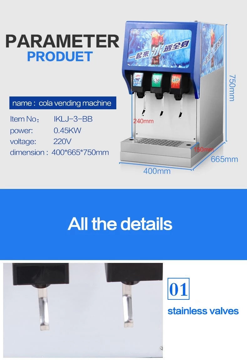 IKL-J3 BB Lowest Price Soda Fountain Dispenser Soda Machine With Best Service
