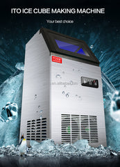 Automatic Refrigeration Equipment Blue Light Cube Icemaker Making Machine Professional Ice Maker Machine square Ice Maker