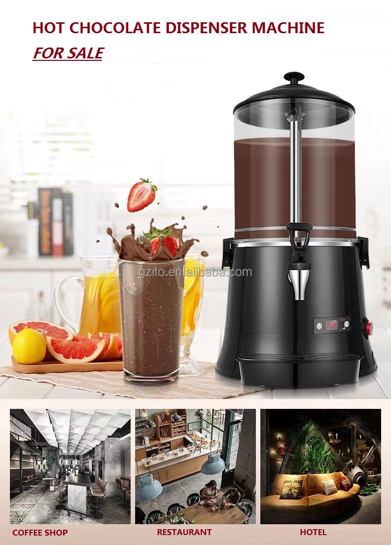 Commercial Electric Chocolate Melting Hot Drink Dispenser Hotel Use Chocolate Blender Milk Tea Dispenser Machine