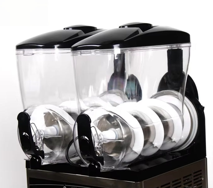 Commercial Stainless Steel Double Tanks Slush Machine Drink Dispenser Slush Machine Factory Price