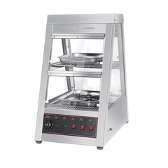 Commercial Kitchen Equipment Stainless Steel Electric Food Warmer Display Showcase 2*2