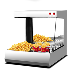 French Fries Warming Display Showcase 800mm wide