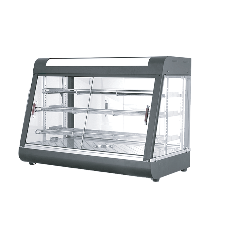 60K Commercial Black Modern Party Electric Food Warmer Display Showcase 0.9